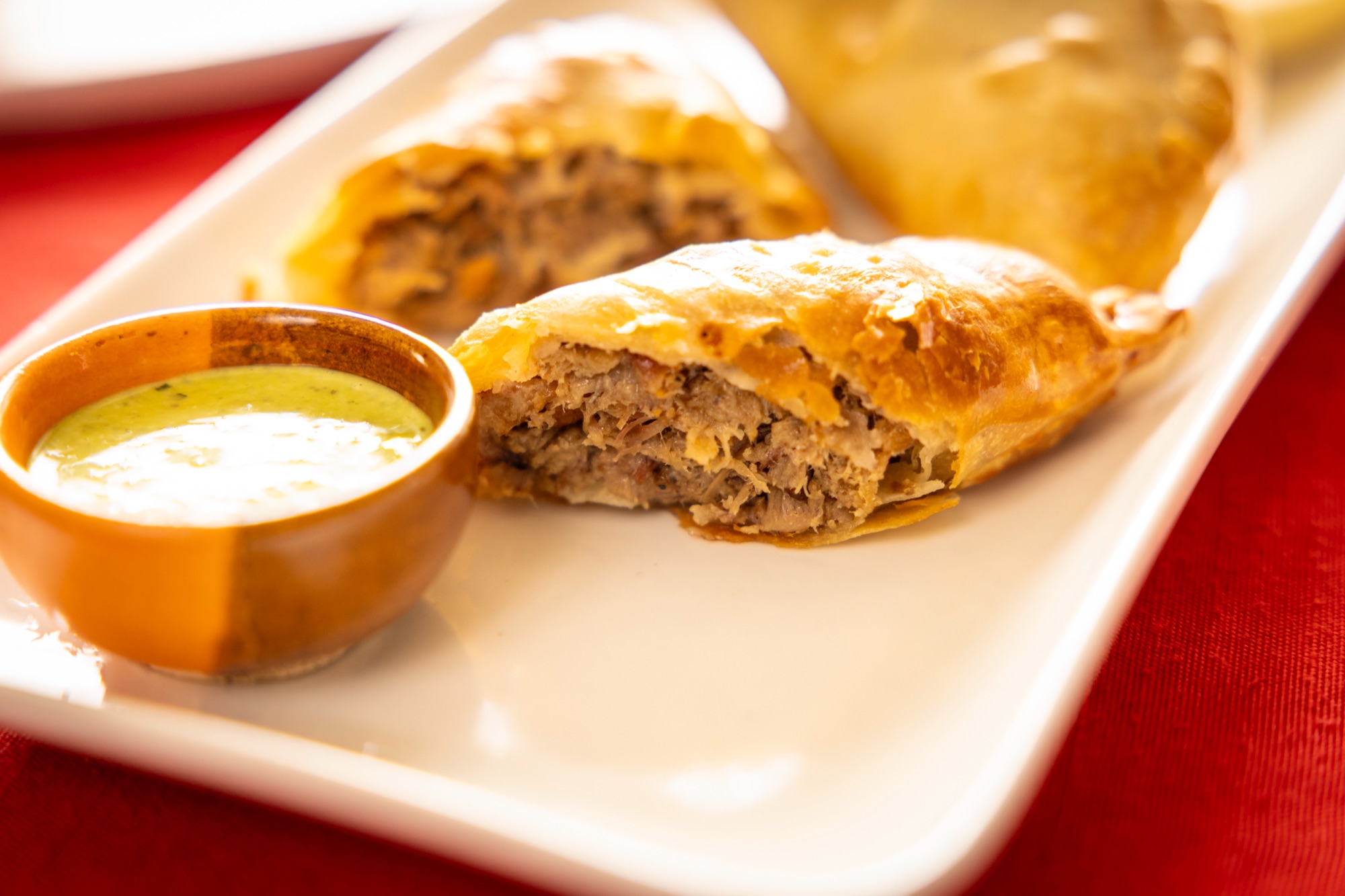 Beef and cheese empanada
